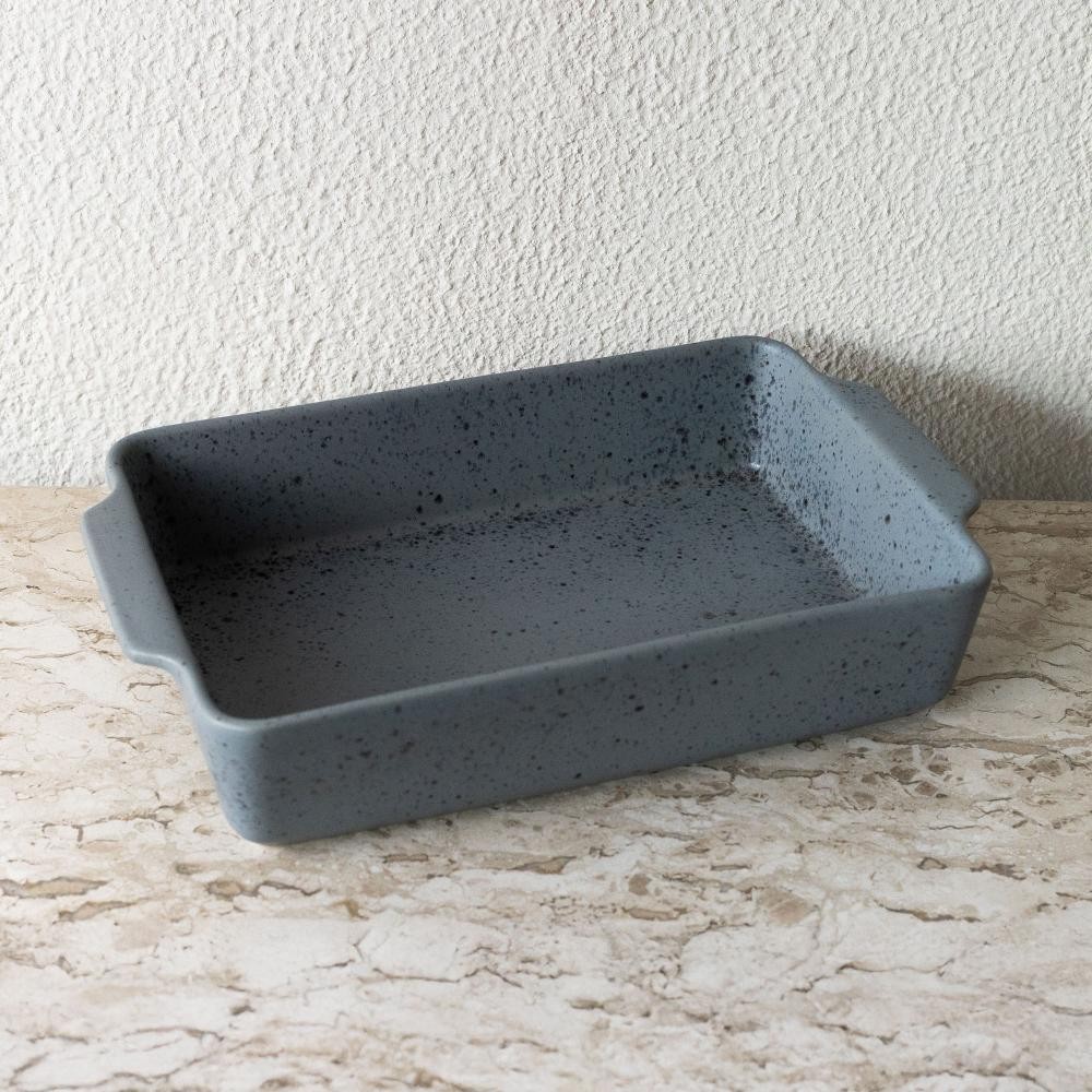 Refrátario Wolff Mist de Cerâmica Cinza Matte 35cm x 22cm x - Home & Living