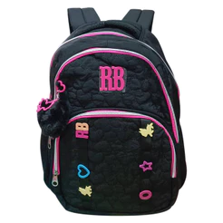 Mochila De Costas Grande Juvenil Rebecca Bonbon Com Chaveiro