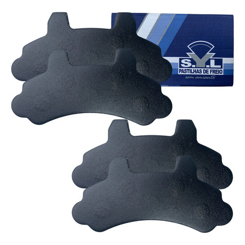 Kit Pastilha Freio Dianteira Original Syl A20 C20 D20 F1000 Silverado 1994 1995 1996 1997 1998 1999