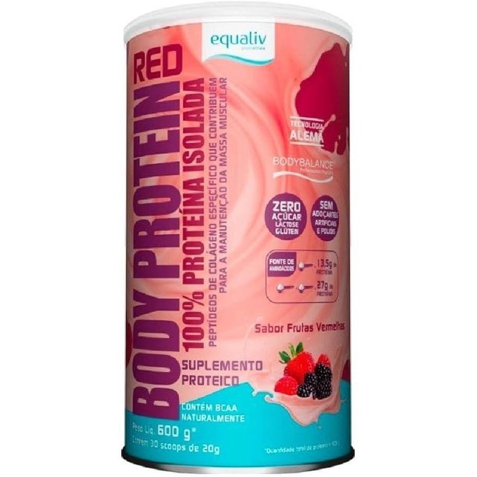 Body Protein Isolado 600g Frutas Vermelhas Equaliv