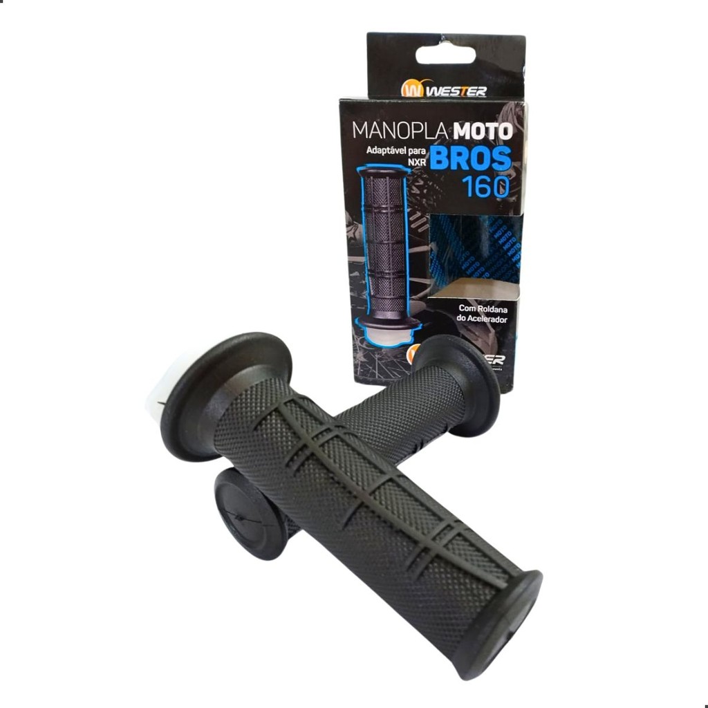 Manopla Wester Nxr Bros 160 2015 A 2022 Com Roldana em Oferta na Shopee