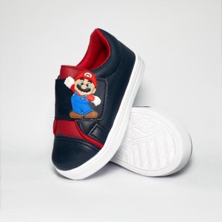 Tenis  Infantil Menino Azul Vermelho Personagem 20 Ao 34 em Oferta na Shopee