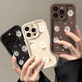 Daisy Sorriso Flor Silicone Capa De Celular Para iPhone 16 15 Pro Max 14 13 12 11 XS XR X 7 8 Plus SE2022 A Prova De Cho em Oferta na Shopee
