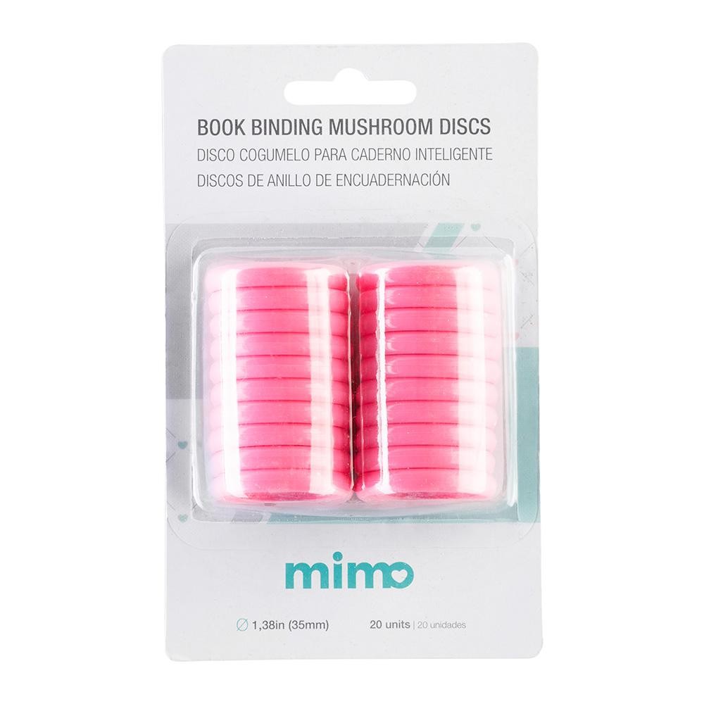 Disco Cogumelo para Caderno Inteligente Rosa Candy Mimo - 35 mm - 20 Unids em Oferta na Shopee