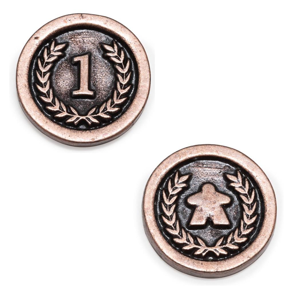 Kit 10 Moedas Genéricas de $1 para Board Game Moedas & Co.