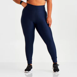 Calça Legging Caju Brasil Plus Size Atletika Azul Eclipse - Feminino