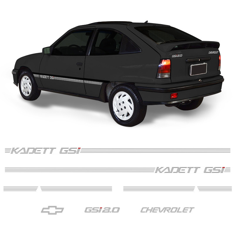 Faixa Kadett Gsi 2.0 1992 Ate 1998 Adesivo Cinza Chevrolet