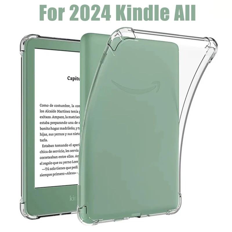 Capa De Silicone Para Todos Os Novos Kindle 10/11/12a Geração Paperwhite Transparente Macio TPU Traseira Tablet