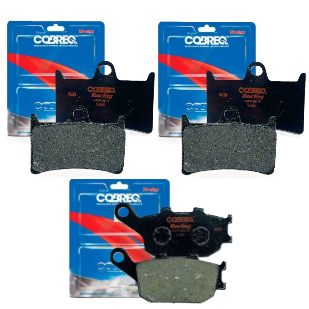 Kit Pastilhas de Freio Mt 01 / Mt 07 / Mt 09 850 Cobreq Racing (Semimetálica) em Oferta na Shopee