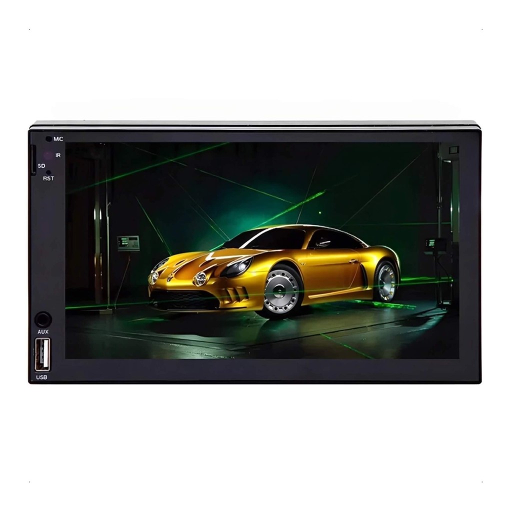 Central Multimídia MP5 1 din 7"pol USB/ SD Card/ Bluetooth/ Esp. Full Touch H-Tech - HT-2700