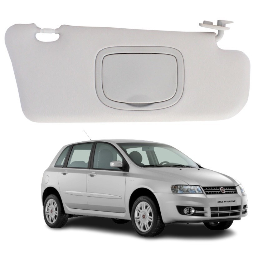 Quebra Sol C/ Caixa Espelho Fiat Stilo 2003-2010 Lado Esquerdo