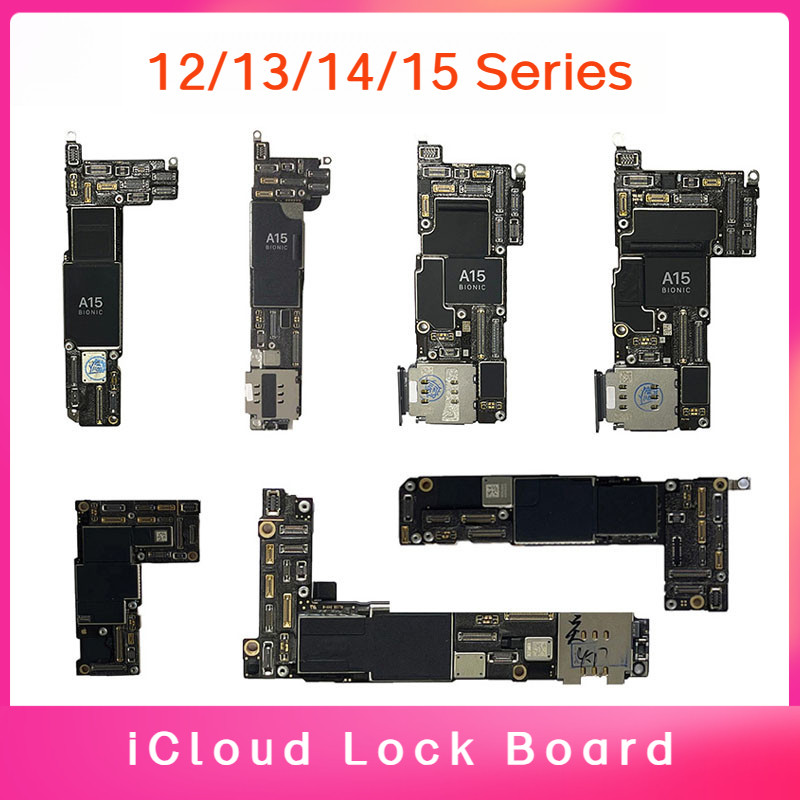 Placa-Mãe 128G Lock iCloud ID Para 12 13 14 15 Pro Max swap Prática Lógica Potência Completa Na Tela Principal De Teste