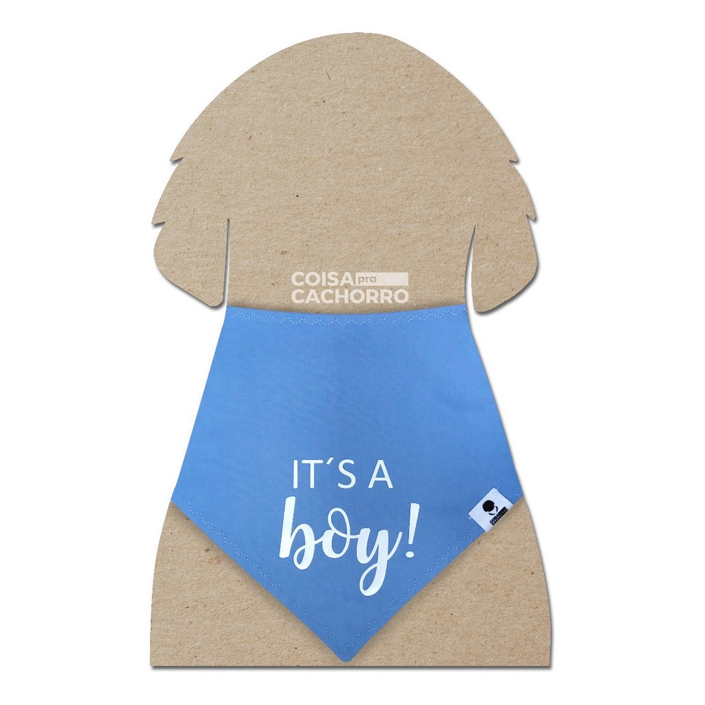 Bandana Para Cães Chá Revelação É Menina/ É Menino
