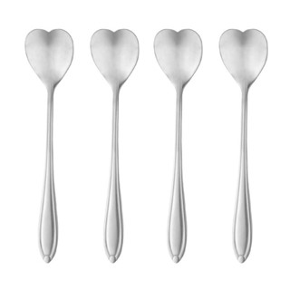 Conjunto de Colheres Heart P/ Chá de Aço Prateado 4 Peças Rojemac em Oferta na Shopee