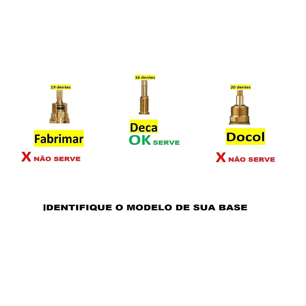 Acabamento Registro Dourada Gold Metal Padrão Deca 11/2 — imagem 2 de 2