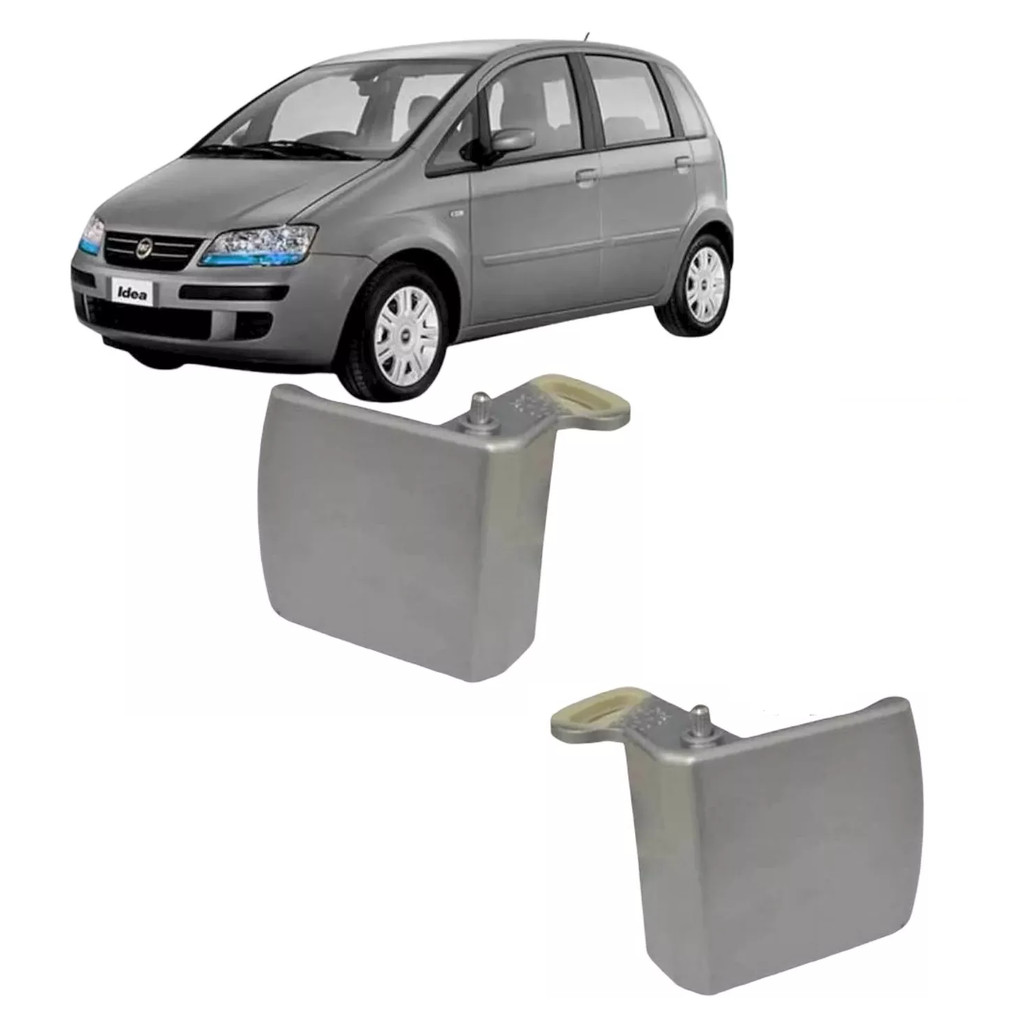 Par Macaneta Interna Porta Dianteira Idea 2004 2010 a 2016 Cinza em Oferta na Shopee