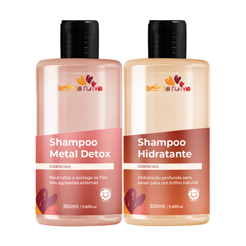Kit Beleza Ruiva Shampoo Essenciais