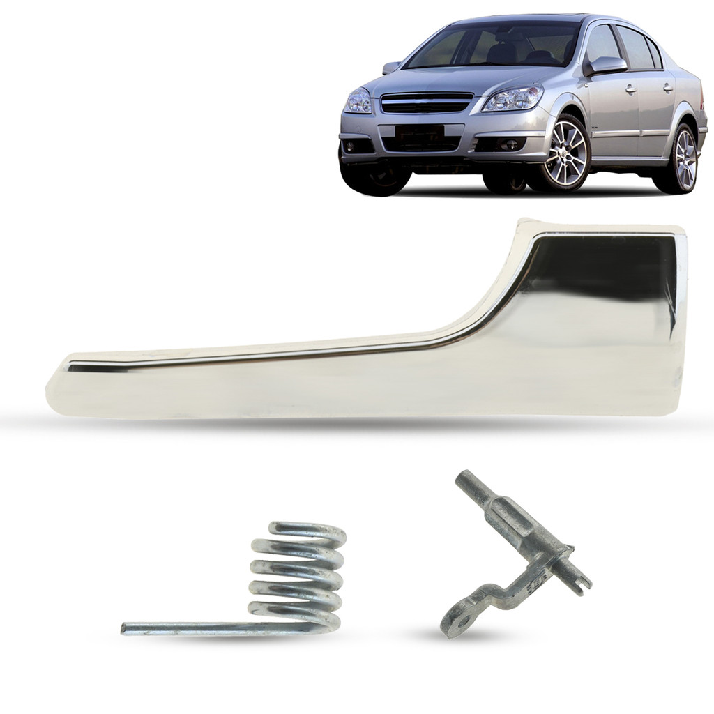 Gatilho Maçaneta Interna da Porta Dianteira Traseira Cromada Chevrolet Vectra Sedan GT 2006 2007 2008 2009 2010 2011
