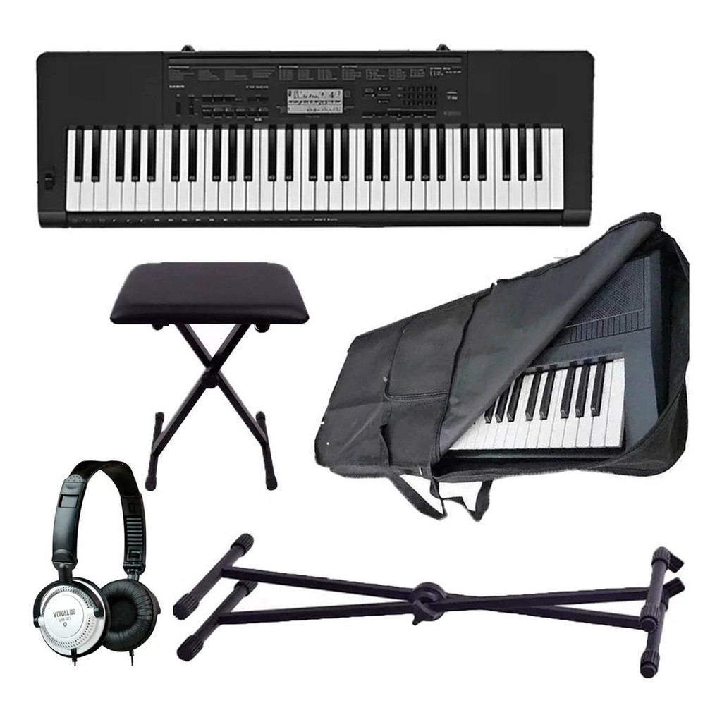 Teclado Casio Digital Ctk-3500 K2 Br Preto E Acessórios em Oferta na Shopee