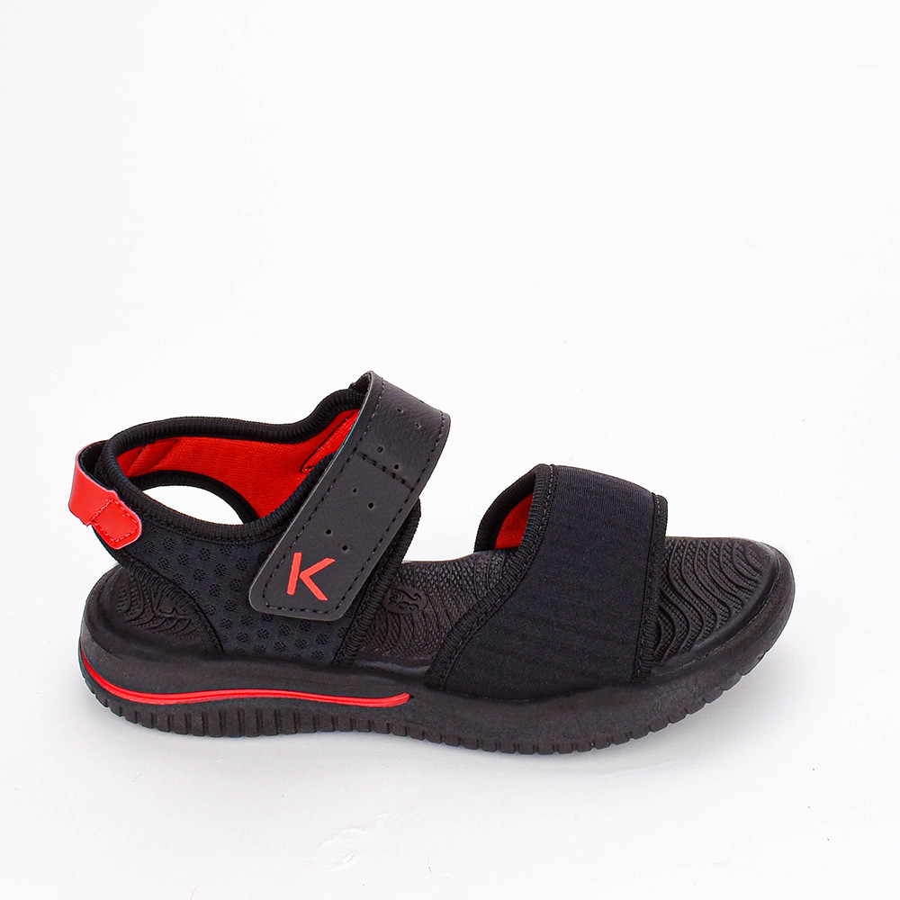Sandália Papete Infantil Menino Kidy Fly Preto Vermelho em Oferta na Shopee