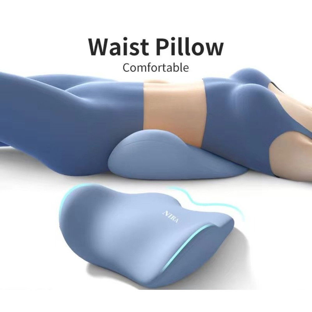 Almofada Especial De Apoio Lombar Sono Travesseiro Ergonômico Macio Confortável Memória Algodão Cama Protrusão Para As C