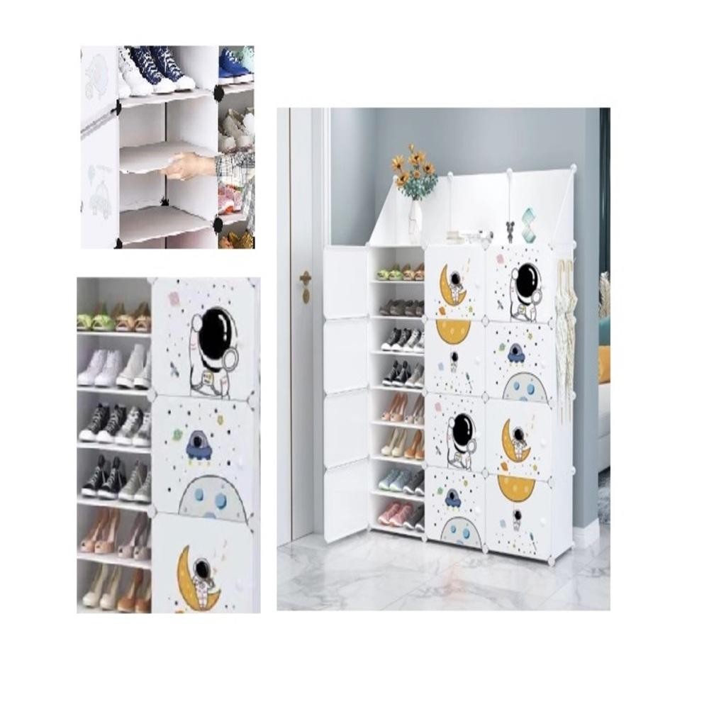ORGANIZADOR INFANTIL 12 PORTAS ARMÁRIO MODULAR SAPATEIRA BRINQUEDOS PRATELEIRAS