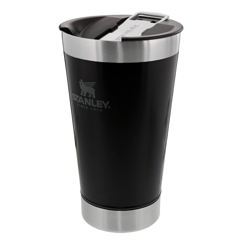 Detalhes do Copo Térmico Stanley Aço com Tampa Preto 473ml