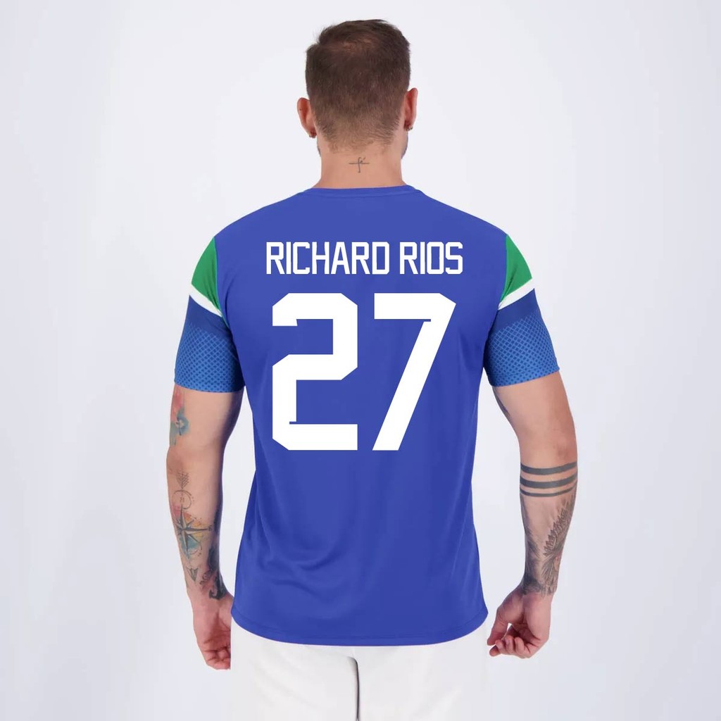 Camisa Palmeiras Richard Rios 27 Vibração Azul - Sports & Outdoors