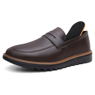 Sapato Social Masculino Mocassim Drive Marrom Moderno Até 46