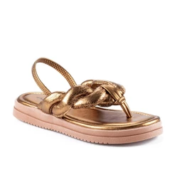 Sandália Mississipi Flatform Metalizada MC753