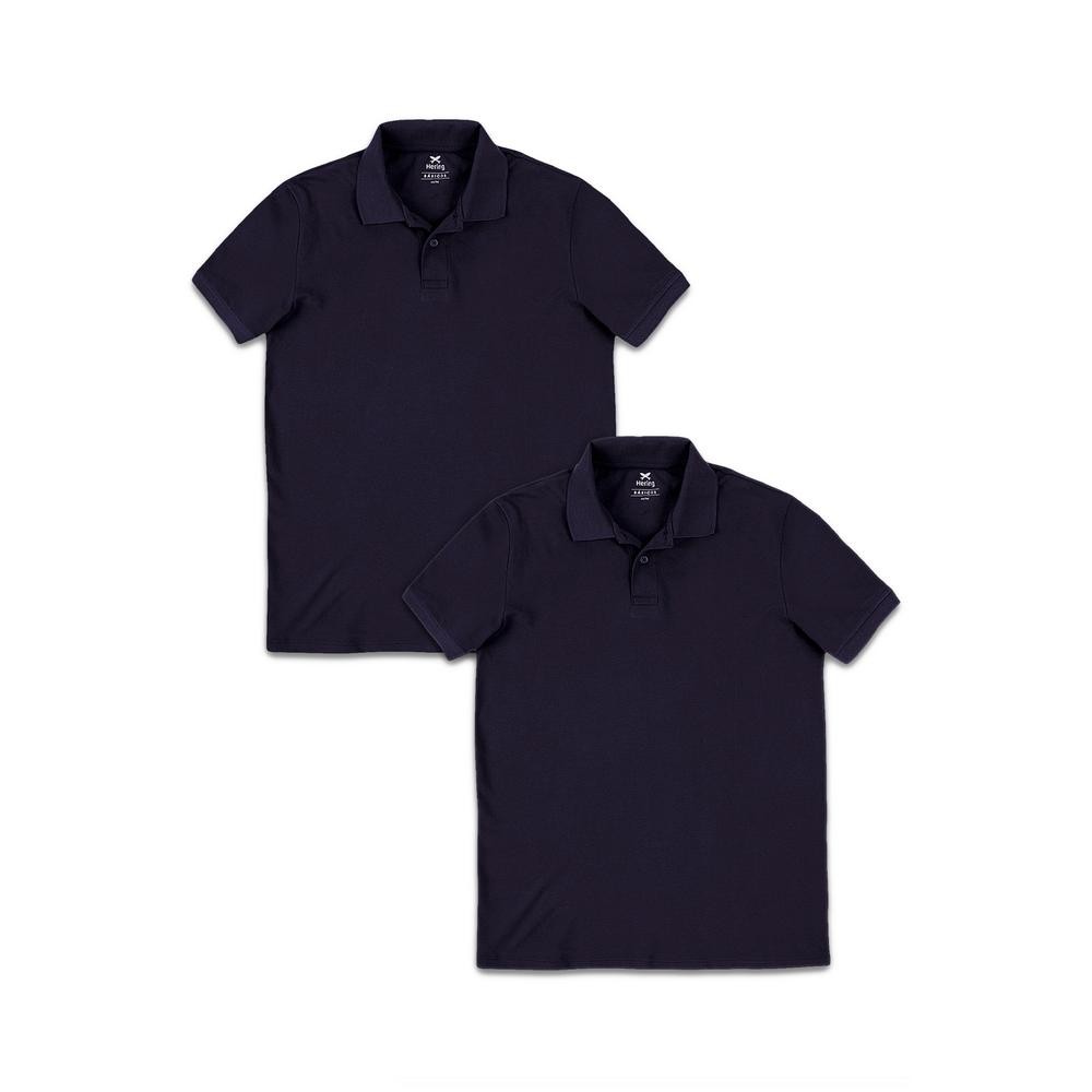 Kit 2 Camisas Polo Masculinas Básicas Hering