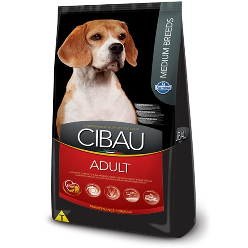 RAÇÃO CIBAU CÃES ADULTOS MEDIUM BREEDS 25KG