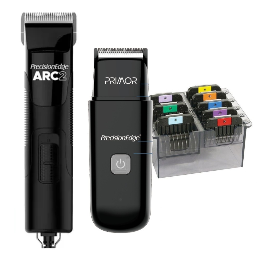 Máquina de Tosa Profissional ARC2 Bivolt + Máquina para Acabamento Primor Precision Edge + Adaptadores Original