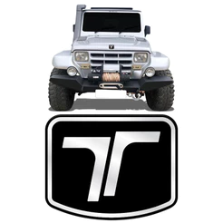Adesivo Logo Troller 2001/2008 Emblema Dianteiro Preto