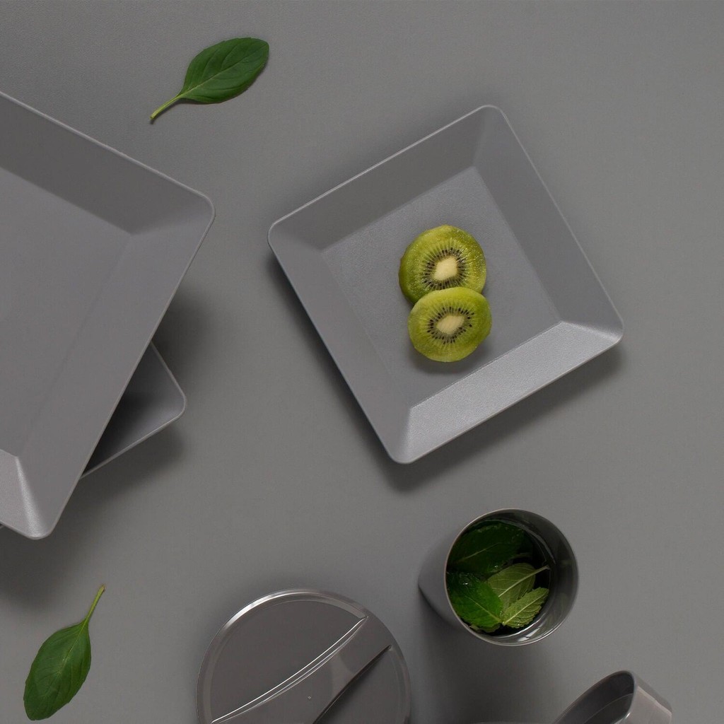 Prato para lanche luna quadrado Ou Linha Servir - Home & Living