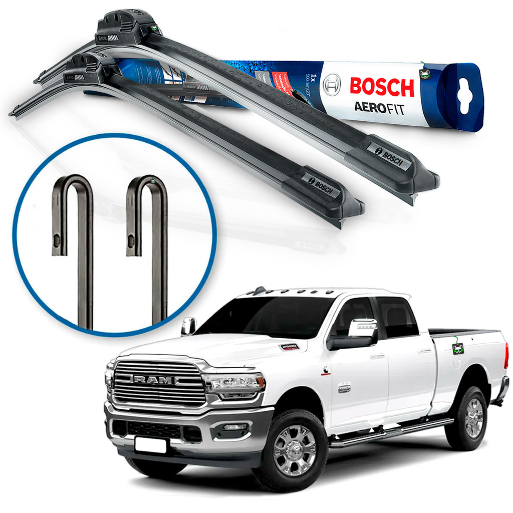 Par Palheta Limpador Parabrisa Bosch Dodge Ram 2500 2019 2020 2021 2022 2023 2024 2025 em Oferta na Shopee