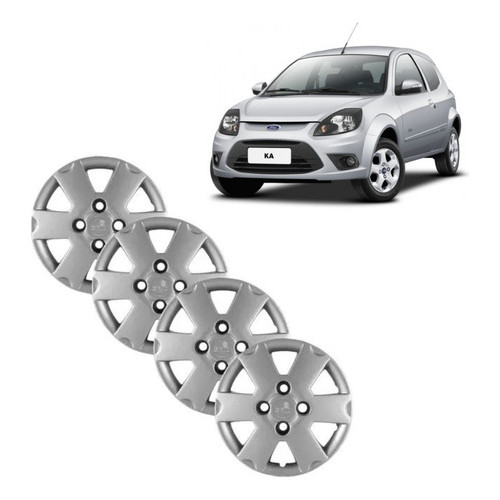 Jogo de Calota Aro 13 Ford Ka 2003 Grid