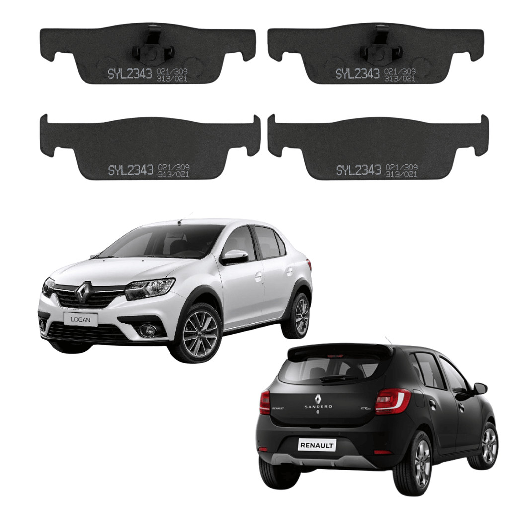 PASTILHA DE FREIO DIANTEIRA RENAULT LOGAN E SANDERO 1.0 E 1.6 2014 EM DIANTE em Oferta na Shopee