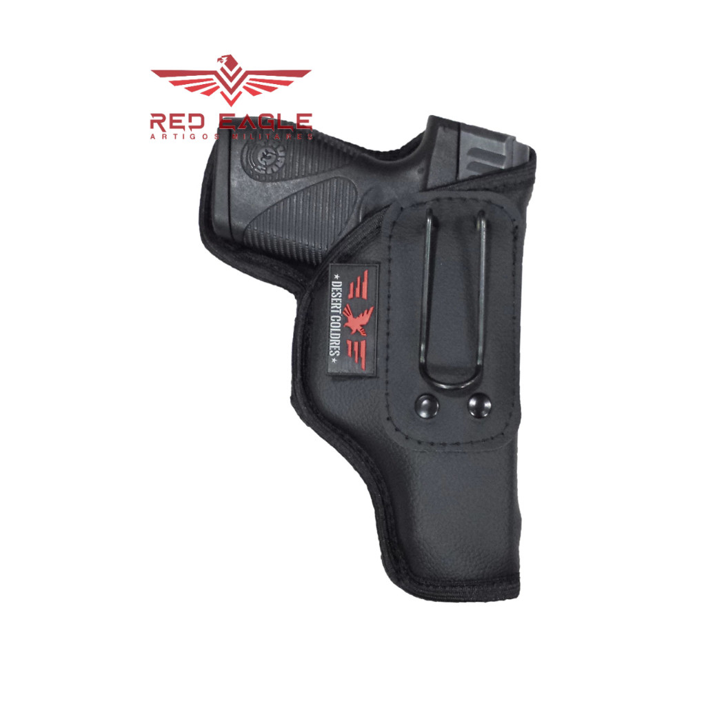 Coldre(Holster) Velado Uso Interno Dissimulado Para Pist. 740 Slim Em Neoprene e Couro P.U(Ecológico)