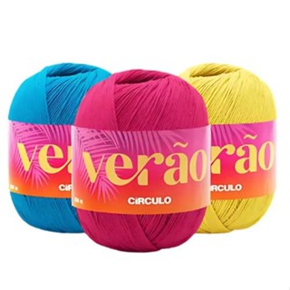 Linha Verão Círculo 150g 366m | Fio Premium p/ Crochê e Tricô | Mesma Espessura Charme | Lançamento em Oferta na Shopee
