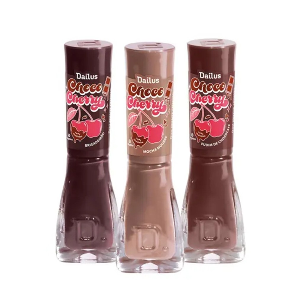 Dailus Esmalte Choco Cherry 3 Un Tons Marrom-nude 8ml