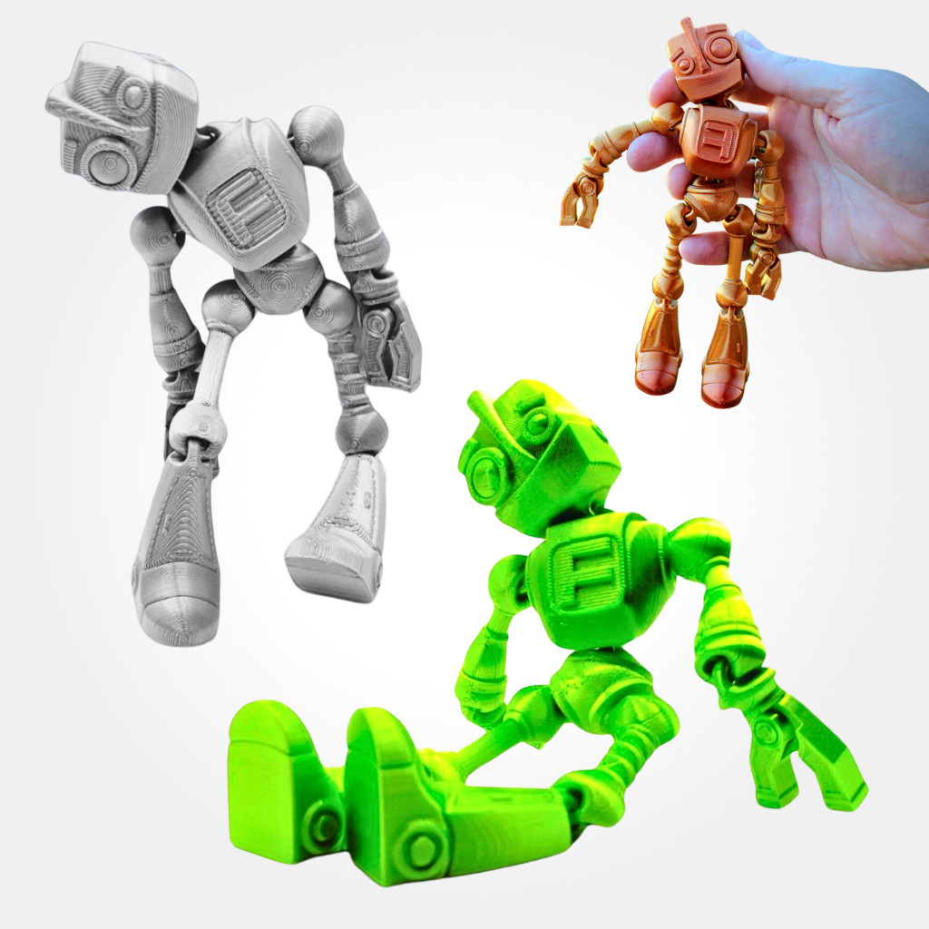 Robô Articulado – Fidget Toy Sensorial, Robô de Ação e Presente Criativo