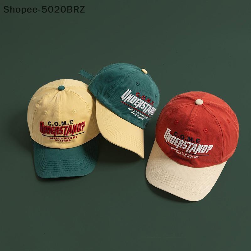 [THEBR] Novo Chapéu Esportivo De Cabeça Grande Feminino Versátil Bordado Contrastante Boné De Beisebol Masculino Lazer A