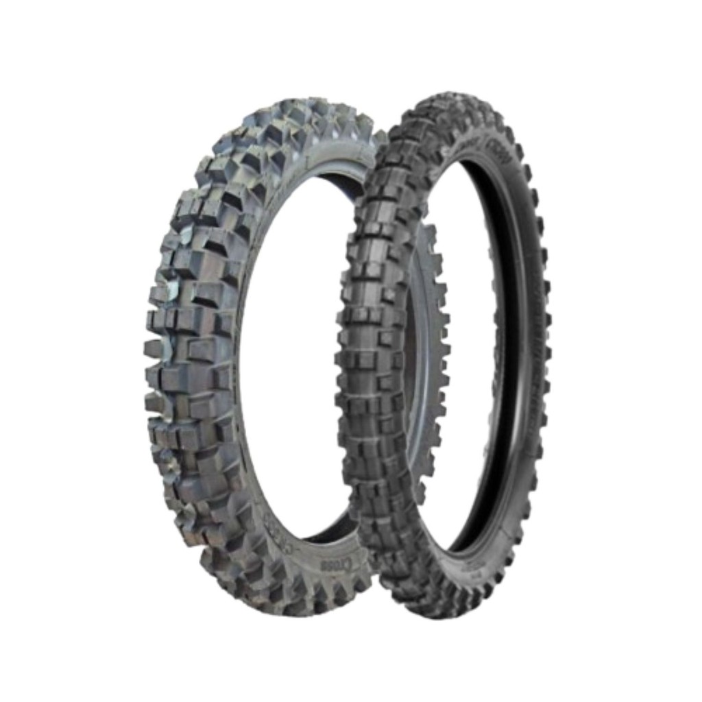 Kit Par Pneus Moto Vipal 110/100-18 Traseiro + 80/100-21 Dianteiro CR400 CRF230/250-KTM-WR-GASGAS Uso Com Câmara