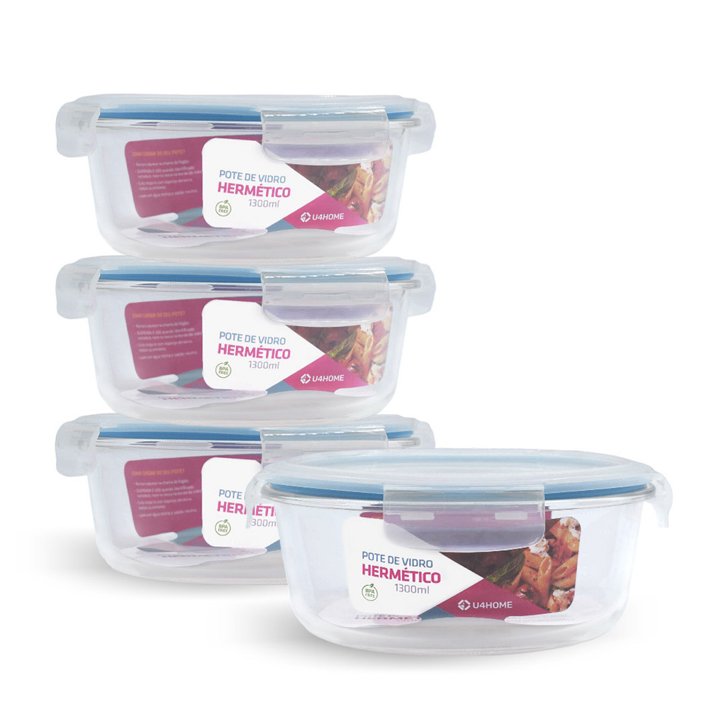 Pote Hermético Redondo Grande: Onde Comprar | BuscaProdutos