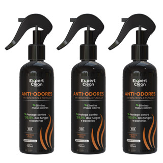 Kit 3 Unidades Spray Anti-Odor p/ Roupas e Artigos Esportivos 150ml – Antibacterial em Oferta na Shopee