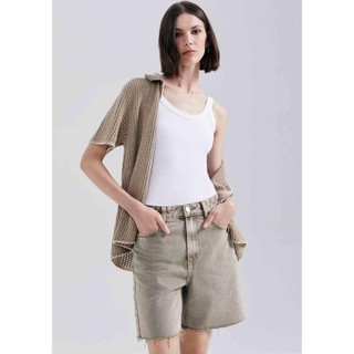 Bermuda De Sarja Feminina Barra A Fio Hering em Oferta na Shopee