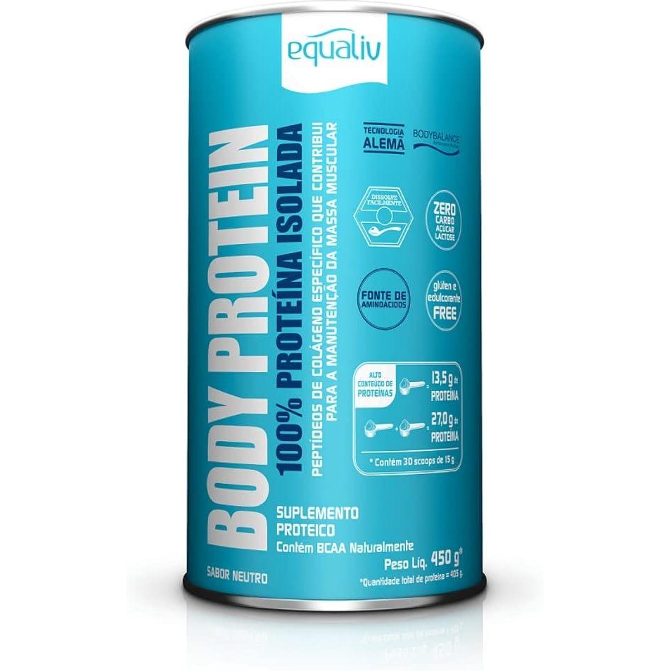 Body Protein Equaliv 450g Neutro. Sabor Neutro