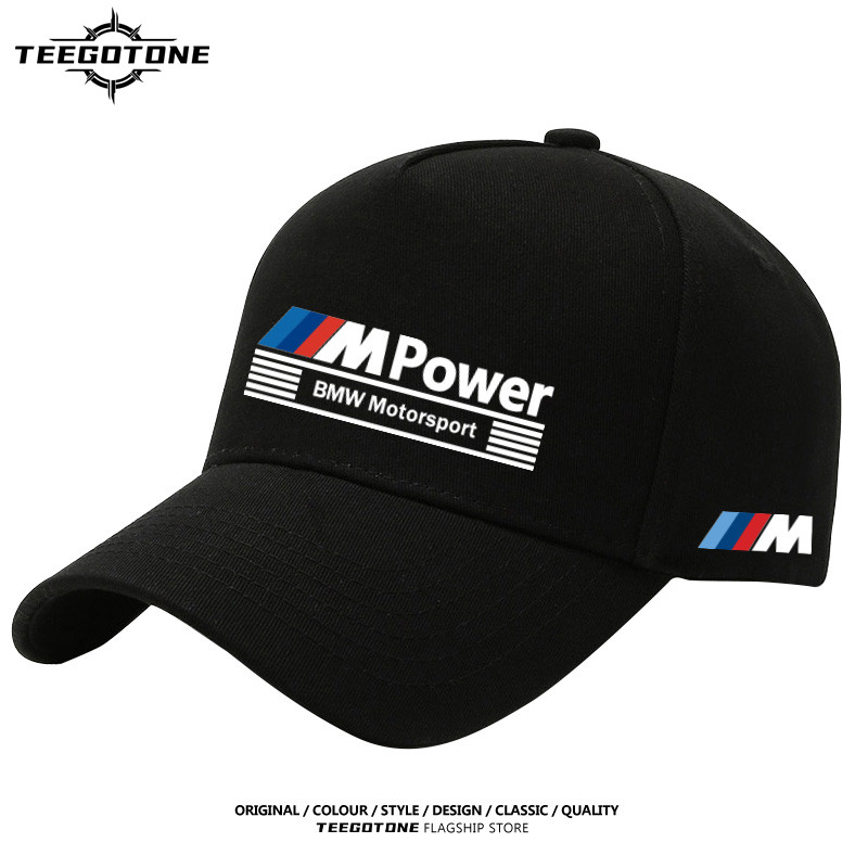 BMW M POWER Departamento Desempenho Carro Bico De Pato Boné Homem Algodão Absorvente De Suor Sombreamento Solar Ajustáve