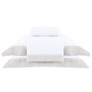 Jogo de Cama Queen Percal 180 Fios Buddemeyer Percalle Palazzio 100% Algodão Penteado Estampado 4 peças em Oferta na Shopee